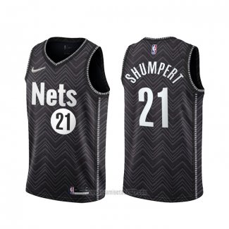 Camiseta Brooklyn Nets Iman Shumpert #21 Earned 2020-21 Negro