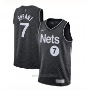 Camiseta Brooklyn Nets Kevin Durant #7 Earned 2020-21 Negro