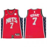 Camiseta Brooklyn Nets Kevin Durant #7 Retro Rojo
