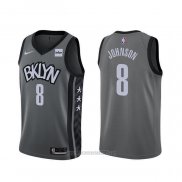 Camiseta Brooklyn Nets Tyler Johnson #8 Statement 2020 Gris