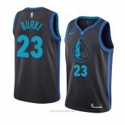 Camiseta Dallas Mavericks Trey Burke #23 Ciudad 2018-19 Azul