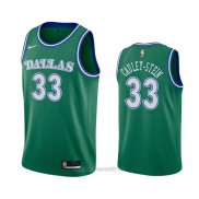 Camiseta Dallas Mavericks Willie Cauley-Stein #33 Hardwood Classics 2020-21 Verde