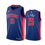 Camiseta Detroit Pistons J. Cole #15 Icon Azul