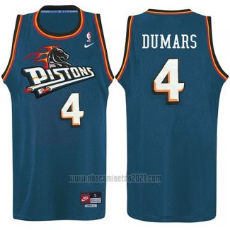 Camiseta Detroit Pistons Joe Dumars #4 Azul