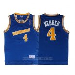 Camiseta Golden State Warriors Chris Webber #4 Retro Azul