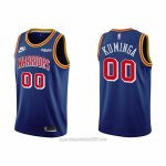 Camiseta Golden State Warriors Jonathan Kuminga #00 75th Anniversary Azul