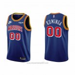 Camiseta Golden State Warriors Jonathan Kuminga #00 75th Anniversary Azul