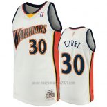 Camiseta Golden State Warriors Stephen Curry #30 2009-10 Hardwood Classics Blanco