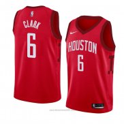 Camiseta Houston Rockets Gary Clark #6 Earned 2018-19 Rojo