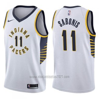 Camiseta Indiana Pacers Domantas Sabonis #11 Association 2017-18 Blanco