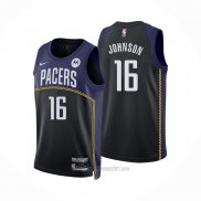 Camiseta Indiana Pacers James Johnson #16 Ciudad 2022-23 Azul