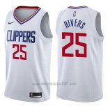 Camiseta Los Angeles Clippers Austin Rivers #25 Association 2017-18 Blanco