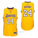 Camiseta Los Angeles Lakers Kobe Bryant #24 Amarillo