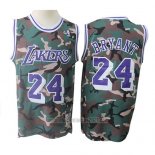Camiseta Los Angeles Lakers Kobe Bryant #24 Camuflaje Verde