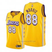 Camiseta Los Angeles Lakers Markieff Morris #88 Ciudad 2019-20 Oro