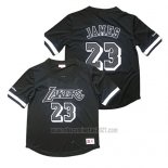 Camiseta Manga Corta Los Angeles Lakers Lebron James #23 Negro