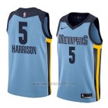 Camiseta Memphis Grizzlies Andrew Harrison #5 Statement 2018 Azul