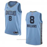 Camiseta Memphis Grizzlies Ziaire Williams #8 Statement 2022-23 Azul