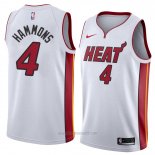 Camiseta Miami Heat Aj Hammons #4 Association 2018 Blanco