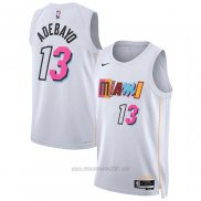 Camiseta Miami Heat Bam Adebayo #13 Ciudad 2022-23 Blanco