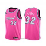 Camiseta Miami Heat Shaquille O'neal #32 Earned Rosa