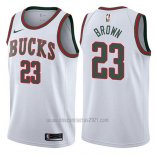 Camiseta Milwaukee Bucks John Henson #23 Return To The Mecca Classic 2017-18 Blanco