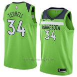 Camiseta Minnesota Timberwolves Jared Terrell #34 Statement 2018 Verde