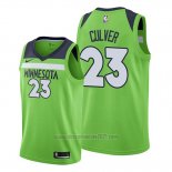 Camiseta Minnesota Timberwolves Jarrett Culver #23 Statement 2019-20 Verde