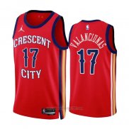 Camiseta New Orleans Pelicans Jonas Valanciunas #17 Statement 2023-24 Rojo