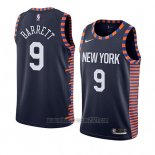 Camiseta New York Knicks R.j. Barrett #9 Ciudad 2019-20 Negro