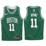 Camiseta Nino Boston Celtics Kyrie Irving #11 2017-18 Verde