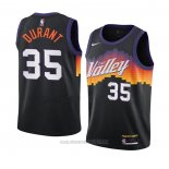 Camiseta Nino Phoenix Suns Kevin Durant #35 Ciudad 2020-21 Negro