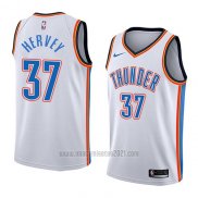 Camiseta Oklahoma City Thunder Kevin Hervey #37 Association 2018 Blanco