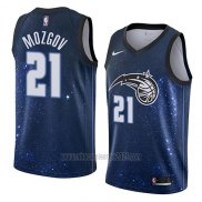 Camiseta Orlando Magic Timofey Mozgov #21 Ciudad 2018 Azul