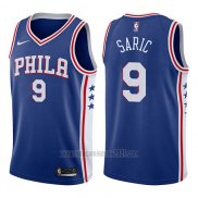 Camiseta Philadelphia 76ers Dario Saric #9 Swingman Icon 2017-18 Azul