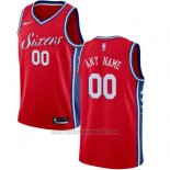 Camiseta Philadelphia 76ers Personalizada 17-18 Rojo