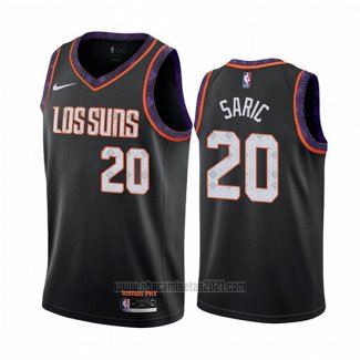 Camiseta Phoenix Suns Dario Saric #20 Ciudad Negro