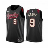 Camiseta Portland Trail Blazers Jerami Grant #9 Ciudad 2023-24 Negro