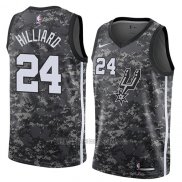 Camiseta San Antonio Spurs Darrun Hilliard #24 Ciudad 2018 Gris