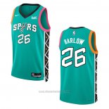 Camiseta San Antonio Spurs Dominick Barlow #26 Ciudad 2022-23 Verde