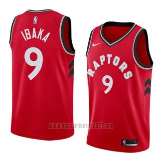 Camiseta Toronto Raptors Serge Ibaka #9 Icon 2018 Rojo