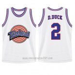 Camiseta Tune Squad Daffy Duck #2 Blanco