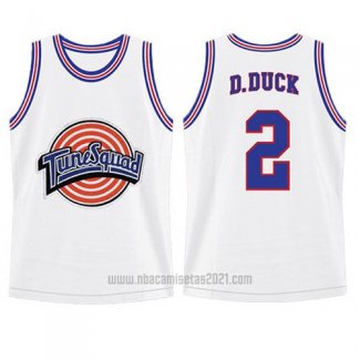 Camiseta Tune Squad Daffy Duck #2 Blanco