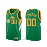 Camiseta Utah Jazz Personalizada Earned 2020-21 Verde