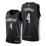 Camiseta Washington Wizards Isaiah Thomas #4 Ciudad Negro