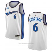 Camiseta Washington Wizards Kristaps Porzingis #6 Classic 2022-23 Blanco