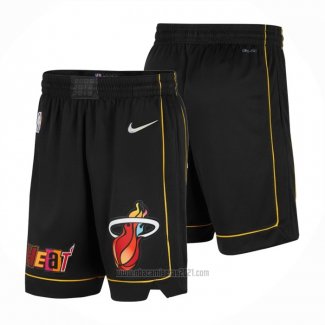 Pantalone Miami Heat Ciudad 2021-22 Negro