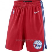 Pantalone Philadelphia 76ers 2017-18 Rojo