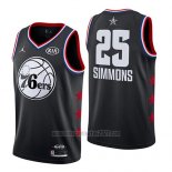 Camiseta All Star 2019 Philadelphia 76ers Ben Simmons #25 Negro