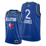Camiseta All Star 2020 Los Angeles Lakers Lebron James #2 Azul